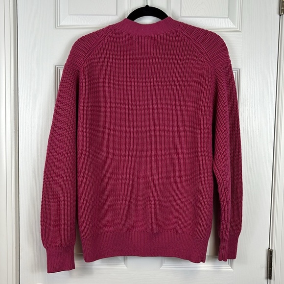 NWT Wilfred dark rose storybook merino wool cardigan sz xs - Picture 9 of 12